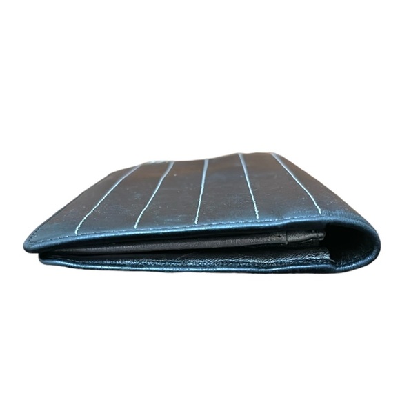 CHANEL Mademoiselle Coco Mark Logo Stripe Long  Leather Wallet w/COA - Picture 6 of 16